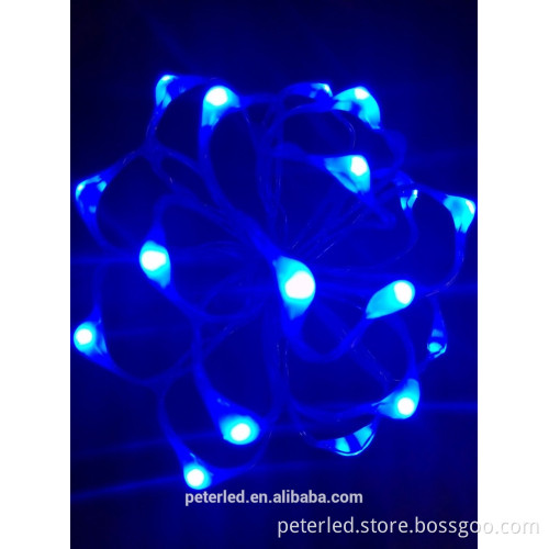 LED battery copper wire flower lights factory price